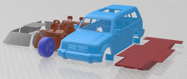 Mitsubishi Pajero Montero Wagon 1991 Printable Car