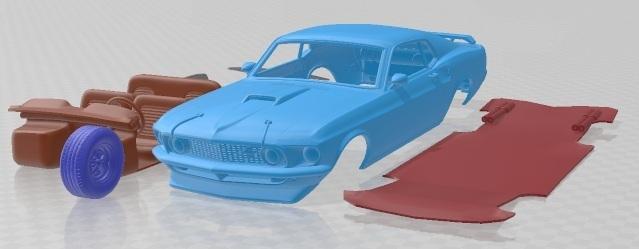 Ford Mustang Mach 1 351 1969 Printable Car