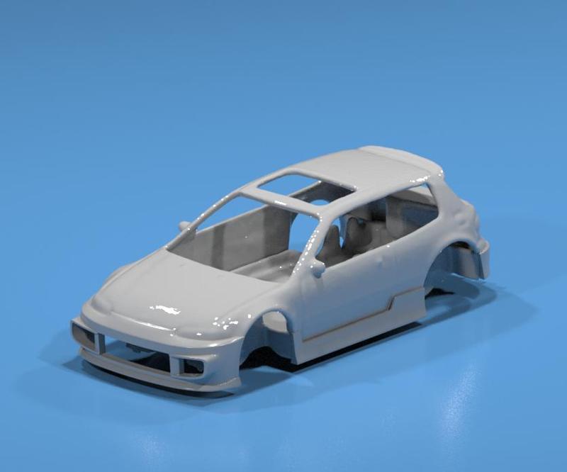 Honda Civic EG Body Kit For Hot Wheels