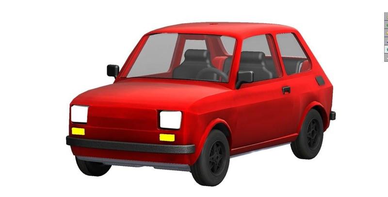 Fiat 126 R/C toy