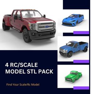4 RC or Scale Model STL Pack