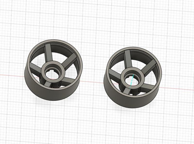 1:28 front wheel 1/28 rc car offset 2 e 3mm
