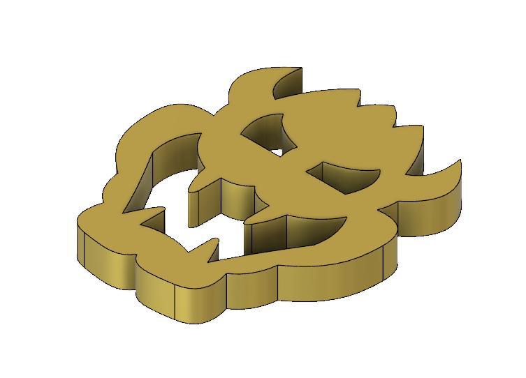 Bowser Emblem for Wedding Outfit with Bonus Keychain and Coaster