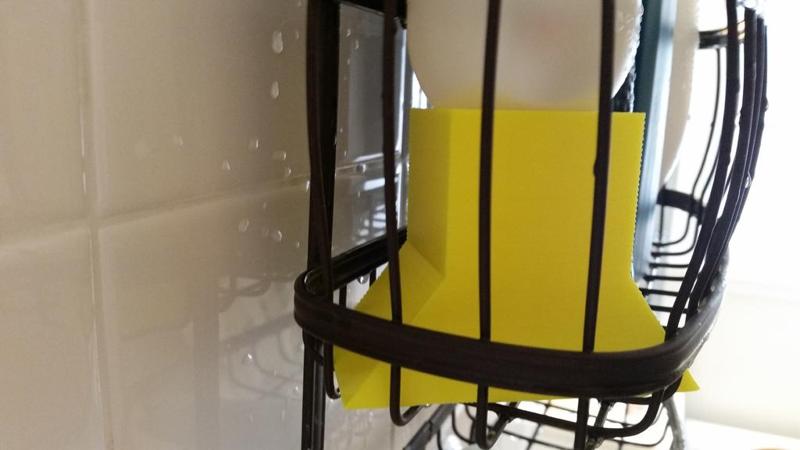 Shampoo/conditioner upside down holder