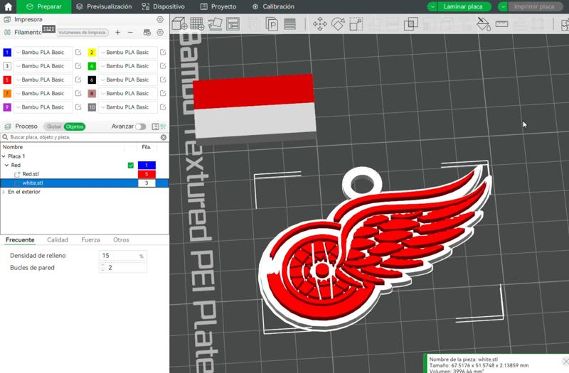 NHL detroit red wings keychain shield color printable