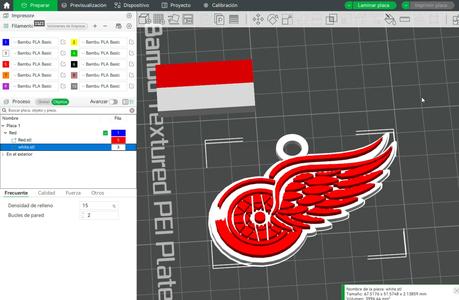 NHL detroit red wings keychain shield color printable