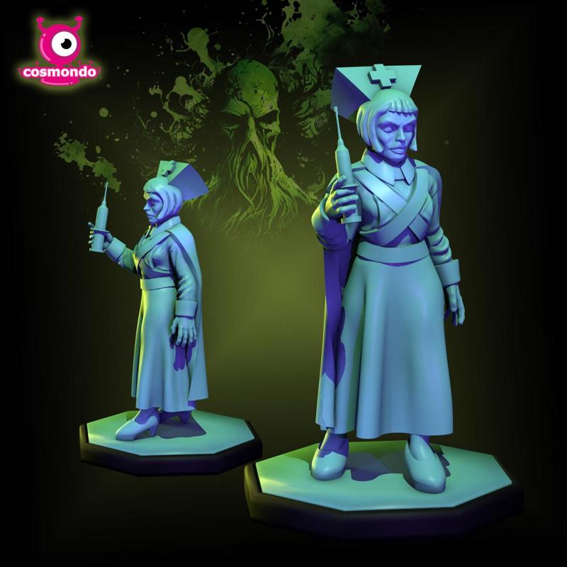 Crazy Nurse Cthulhu Investigator 32mm RPG Tabletop