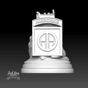 82nd Airborne Desktop Statue