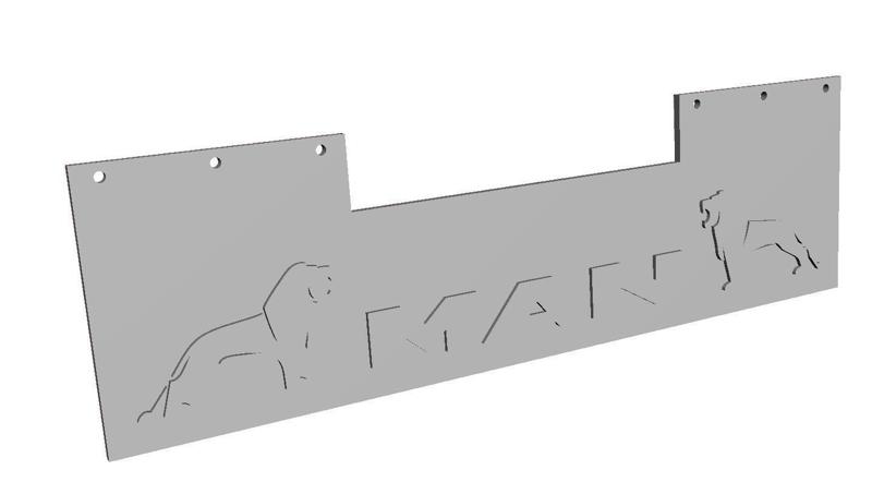 TAMIYA MUDFLAP MAN REAR LONG