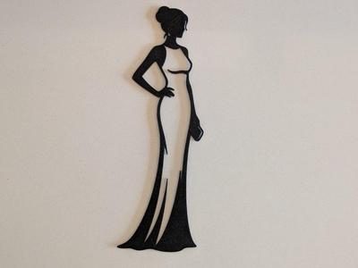 elegant woman wall art