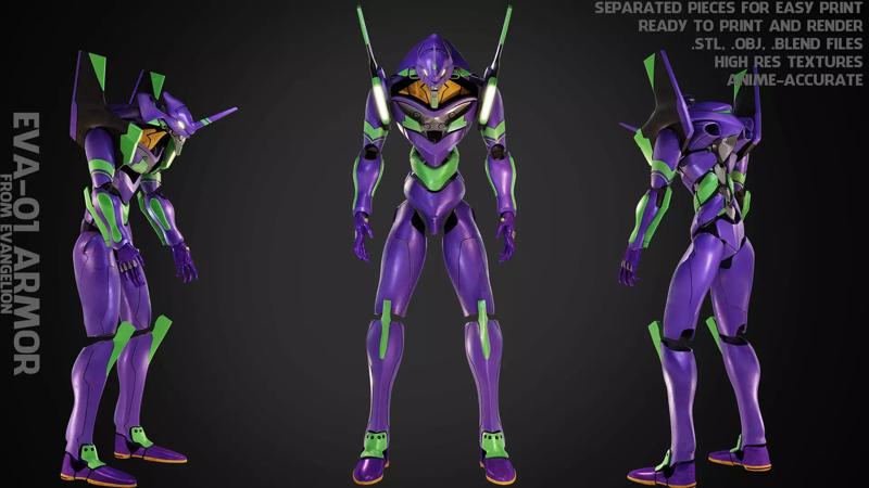Evangelion EVA-01 Full Armor for Cosplay