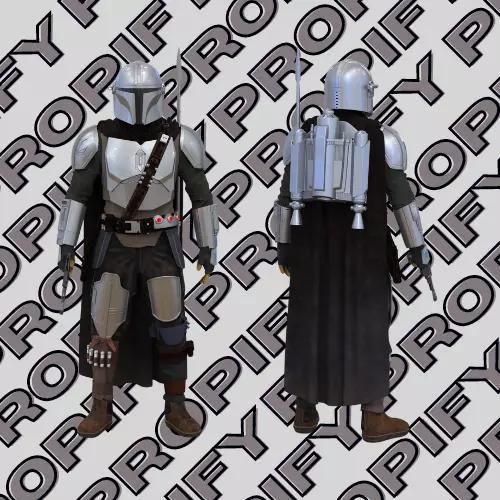 The Mandalorian Full Beskar Armor Replica 3D Model STL