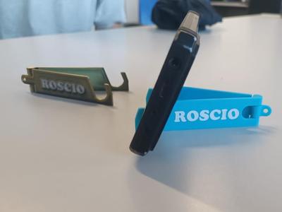 Foldable phone holder and keychain