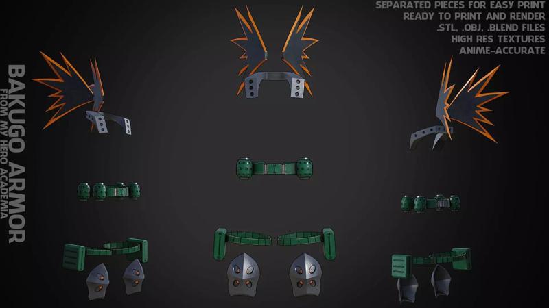 My Hero Academia Bakugo Armor for Cosplay