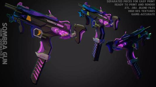 Overwatch 2 Sombra Gun for Cosplay