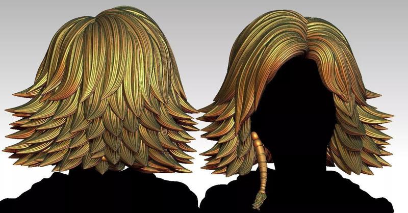 3D Hairstyles for girl V121