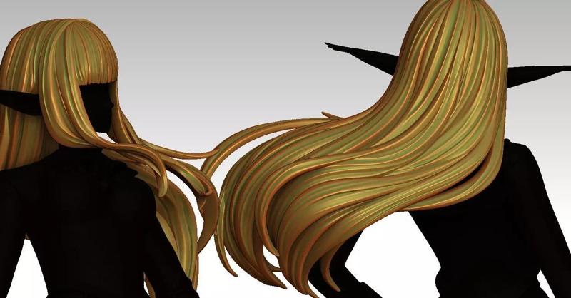 3D Hairstyles for girl V103