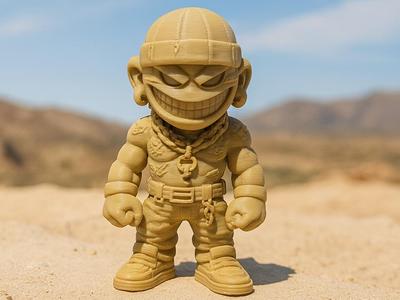 Street-Style Figur mit Grinse-Power