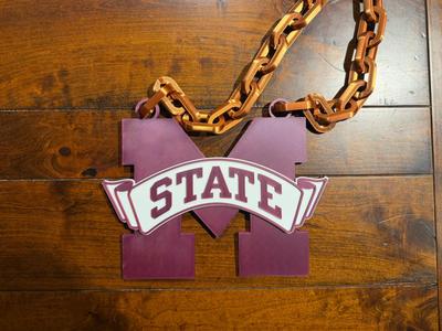 Mississippi State Bulldogs Oversized Necklace Logo