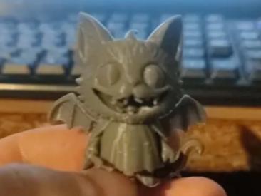 Cute Bat Cat – Halloween 3D Figurine