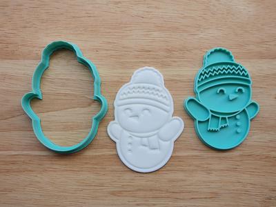 Beanie Snowman Cookie Cutter