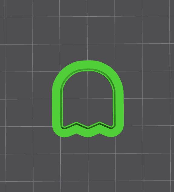 Polymer clay / cookie cutter pack, Pacman Ghost shape
