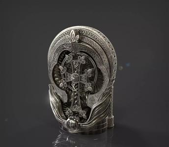 Epic Cross Very Great Sculpture and Historical 3D model