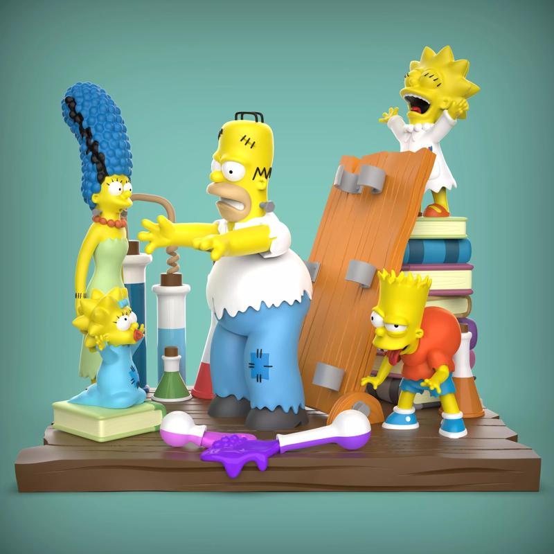 DIORAMA SIMPSONS HORROR