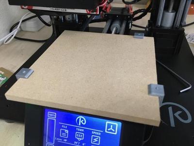 Trinus 3D Laser Wasteboard clips