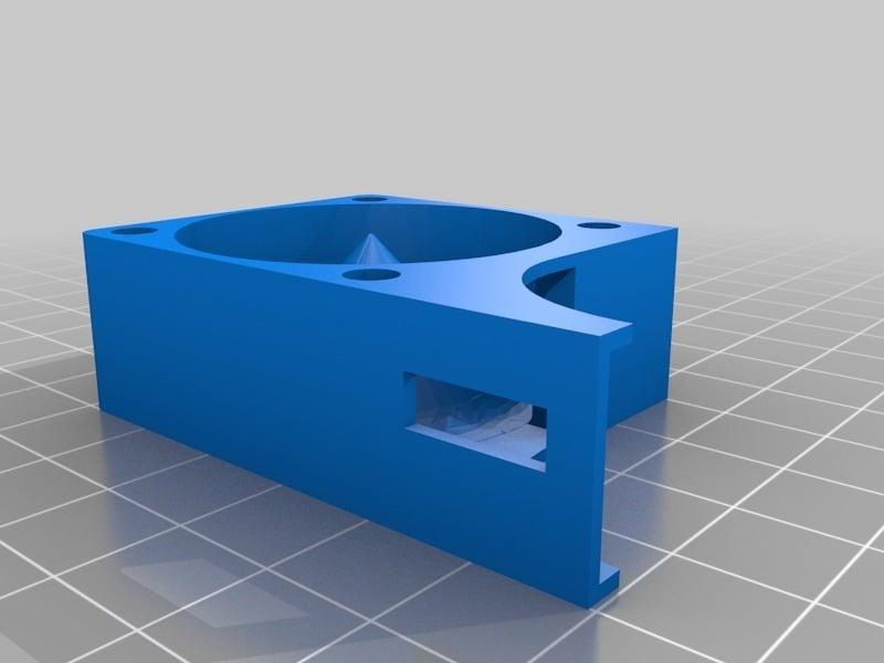 50x15mm radial to 40mm axial adaptor with 4 mounting holes