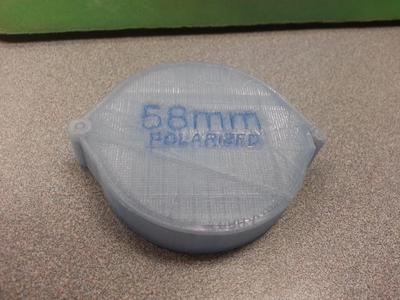 RocketFish 58mm Polarized Lens Case - No Screws or Magnets