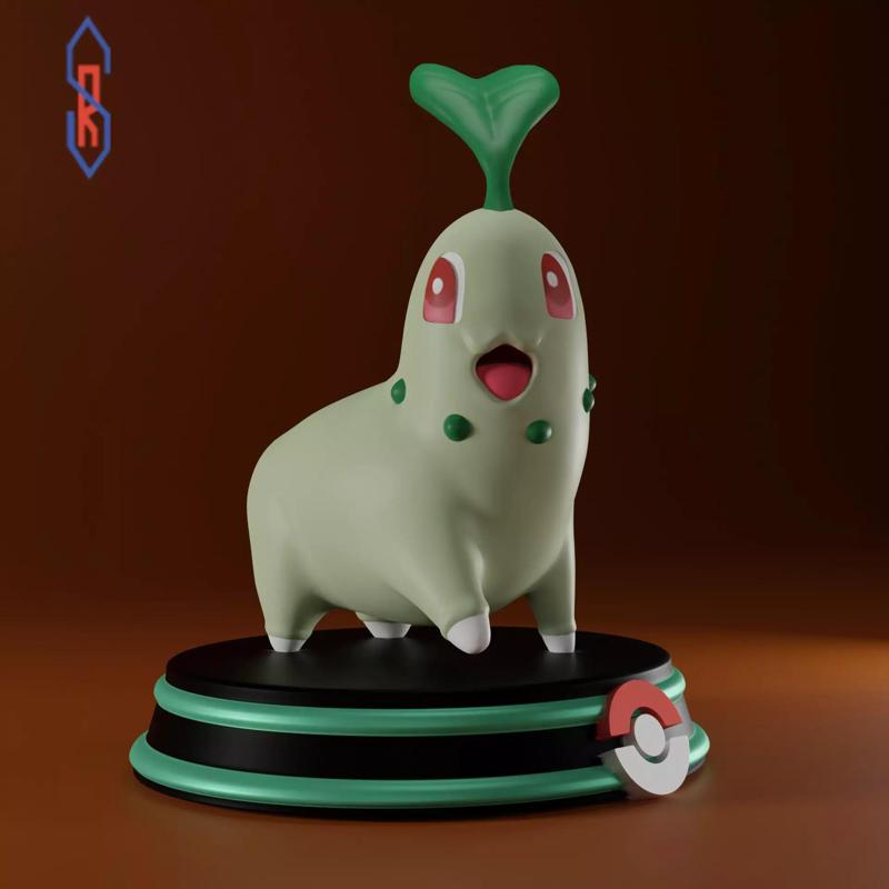 Chikorita pokemon figurine