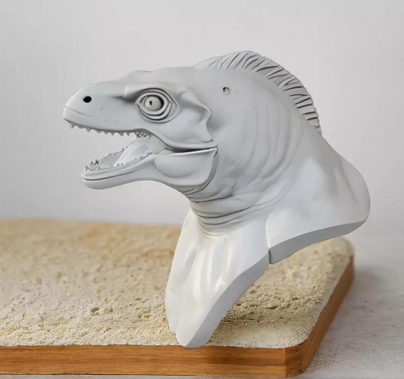 Dunkleosteus Bust 3D Model - STL Printable Prehistoric Fish
