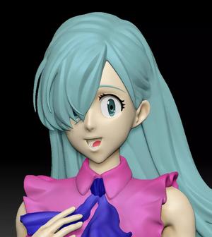 ELIZABETH LIONES SEVEN DEADLY SINS 3D PRINT MODEL