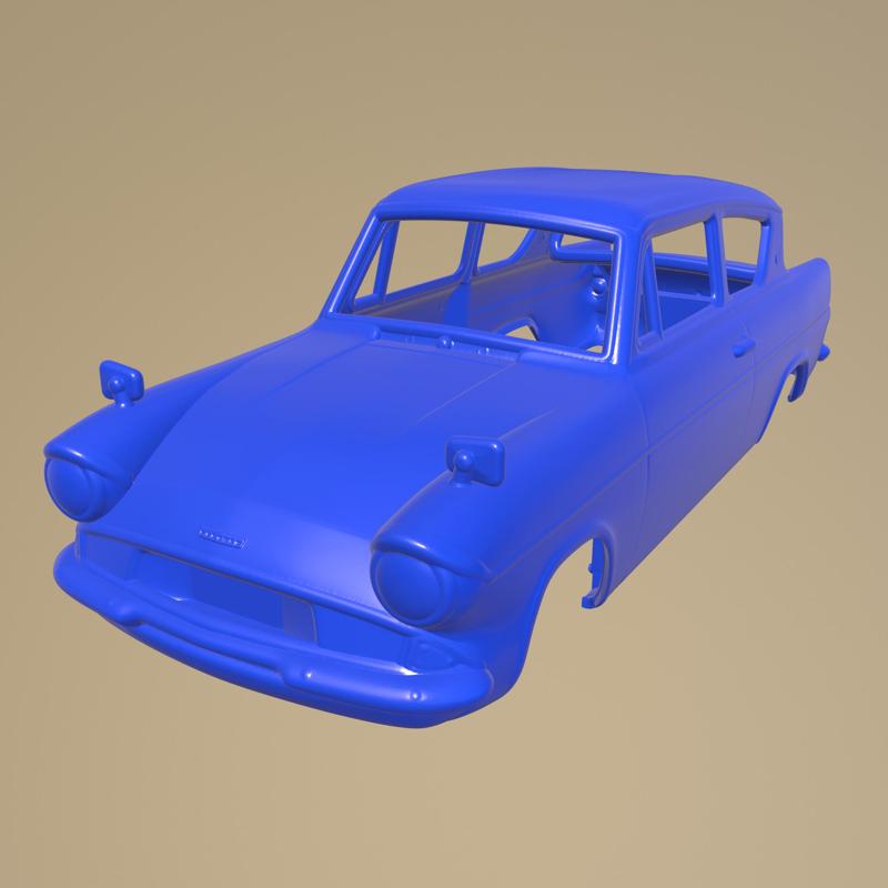 ford anglia saloon 1967 printable car body
