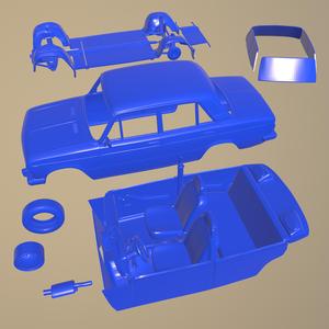 VAZ LADA 2106 1976 PRINTABLE CAR IN SEPARATE PARTS