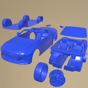 Bentley Mulliner Bacalar 2021 PRINTABLE CAR IN SEPARATE PARTS