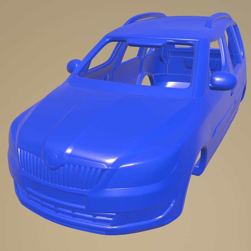 Skoda Praktik 2011 Printable Car Body