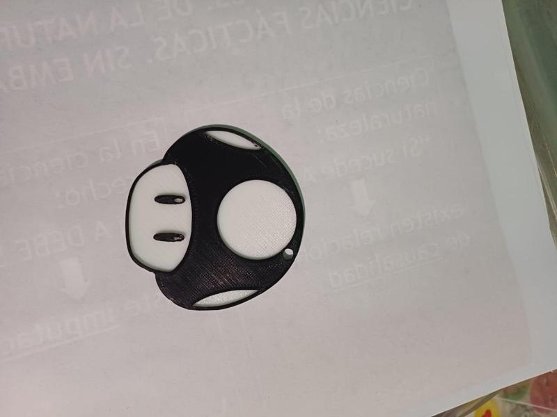 mario mushroom keychain