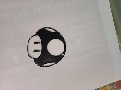 mario mushroom keychain