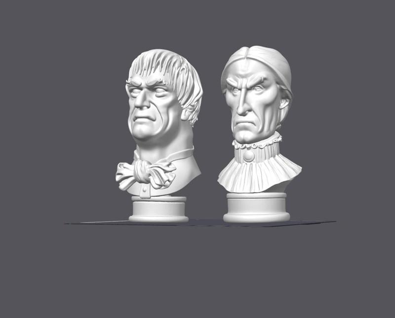 Haunted Mansion Hallway Busts