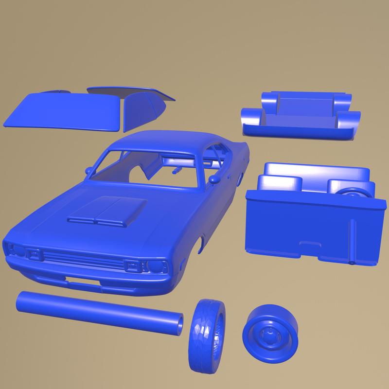 Dodge Demon 340 1972 PRINTABLE CAR IN SEPARATE PARTS