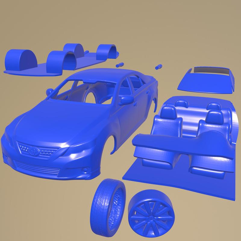 Toyota Mark X Reiz 2012 Printable Car In Separate Parts