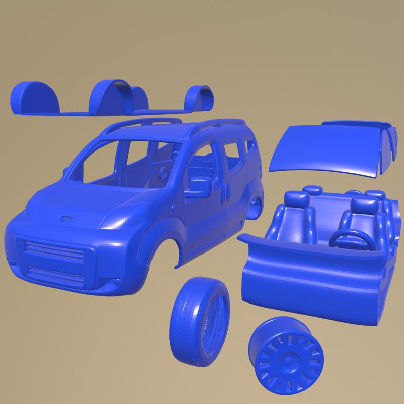 Peugeot Bipper Tepee 2011 PRINTABLE CAR IN SEPARATE PARTS
