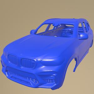 BMW X3M Competition 2020 Printable Car Body
