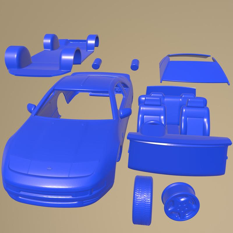 Nissan 300ZX Z32 1989 PRINTABLE CAR IN SEPARATE PARTS
