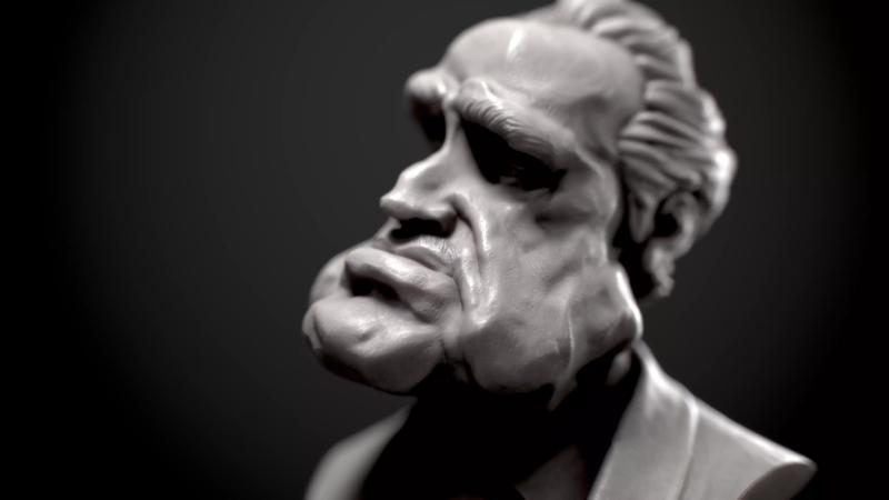 Marlon Brando - Godfather Caricature Bust