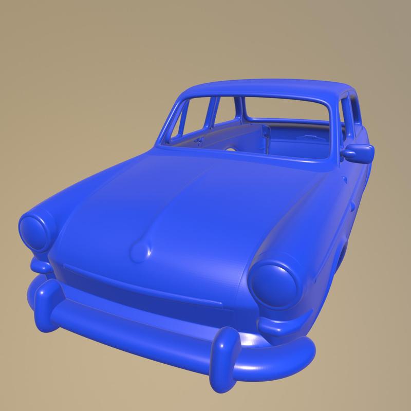 VOLKSWAGEN 1500 NOTCHBACK 1961 PRINTABLE BODY