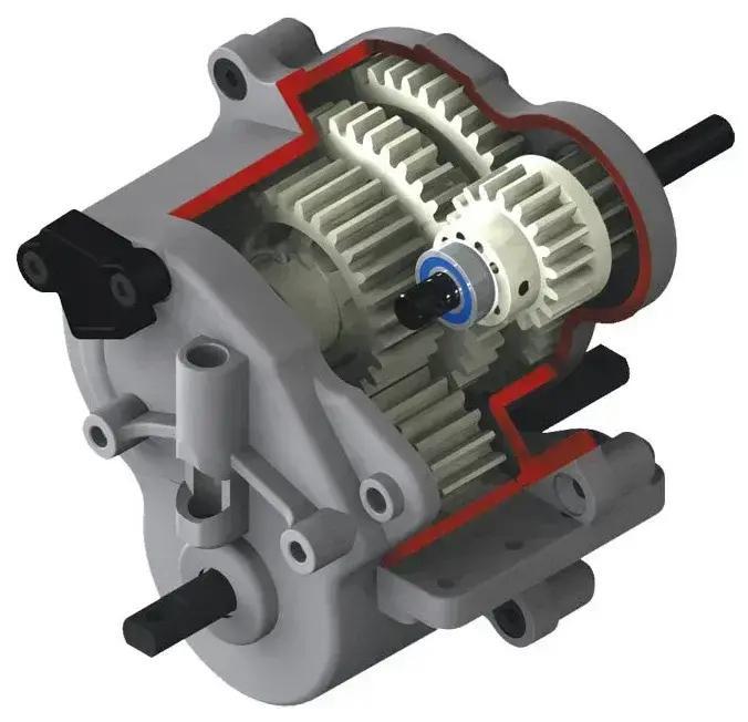 Gearbox gears of TRAXXAS REVO 3.3 radio-controlled vehicle