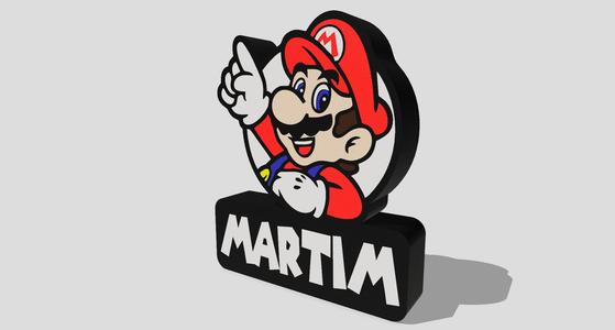 Super Mario name lampe